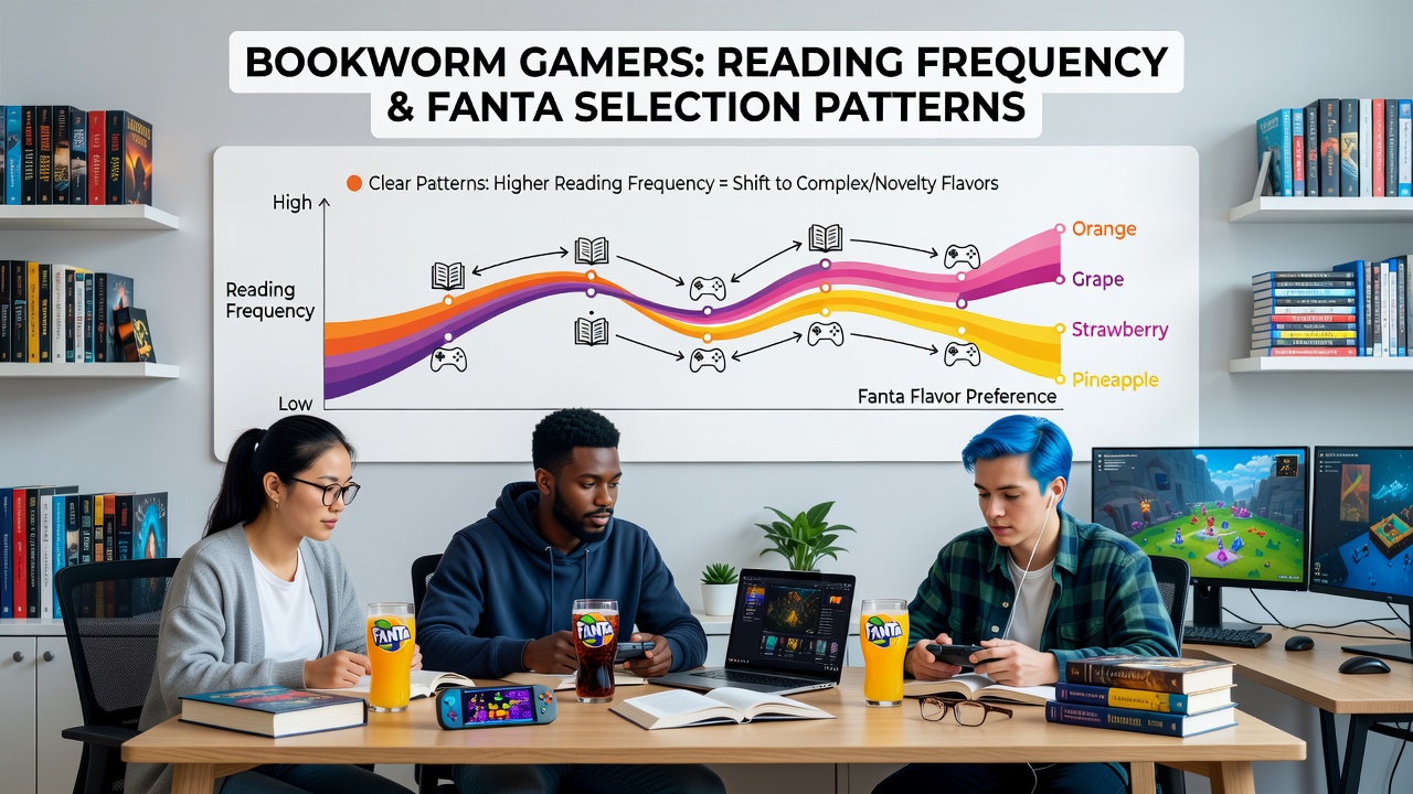 Infographic detailing multi-device fantasy gaming sessions tied to reading frequency data from 2026 surveys