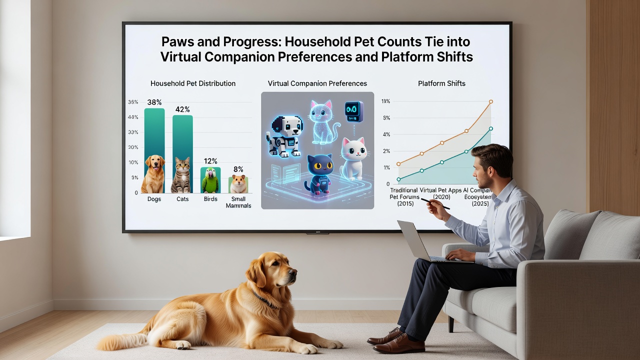 Infographic detailing platform migration trends tied to pet household demographics in 2026 gaming surveys